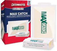 Catchmaster Max-Catch Lot de 72 pièges à Souris et Insectes adhésifs pour la Maison, Plateau adhésif pour Attraper Les Insectes, Panneaux de Colle Non Toxiques en Vrac Non parfumés