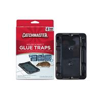 Catchmaster Piège à Souris Collante 4X - Solution Efficace - Colle Pré-Appâtée - Adhésif Puissant - Attrape Souris Collant pour Insectes