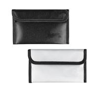 CATELL 2 Pcs Pochette Anti Feu 12 x 20,5 cm Sacs Anti-feu Sac Étanche à Feu pour Documents D'intérieur & Voyage Hitzebeständig Porte-Documents Ignifuges pour Protéger Valeur Factures Argent Passeports