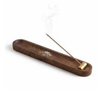 CATELL Porte Encens Baton Support Encens Porte-Encens en Bois pour Yoga | Porte-bâton D'encens en Bois pour Méditation Décoration Intérieure Décor de Bureau à Domicile (Couleur Bois)