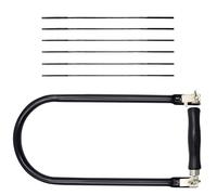 CATELL Scie à Chantourner Set avec 8 Lames de Scie à Chantourner(4#6#8#10#) | 310 mm Archet de Scieà Chantourner en Bois Lames Scie Chantourner pour Métal Bois Décorative Modélisme