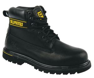 Caterpillar CAT Holton S3 Leather Black Safety Boots