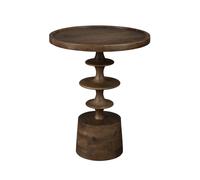 CATH - Table d'appoint en bois marron D46 Marron foncé