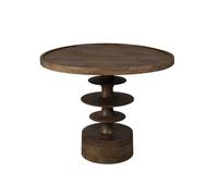 CATH - Table de salon en bois marron D 66 Marron foncé