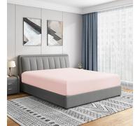 Cathay Home Drap-Housse de Luxe en Microfibre brossée Ultra Douce avec Poche Standard de 35,6 cm, résistant aux Plis et à la décoloration, Rose poudré, lit Simple