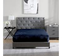 Cathay Home Drap-Housse Queen Size en Flanelle et Peluche Ultra Douce et épaisse, ne bouloche Pas - Chaleur Confortable pour Toutes Les Saisons - Poches Profondes de 30,5 cm Uniquement (Grand lit,