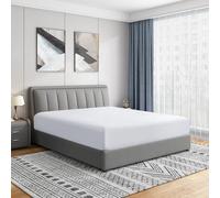 Cathay Home Drap-Housse Ultra Doux brossé Double, résistant aux Plis et à la décoloration, Drap-Housse à Poches Standard de 35,6 cm, adapté pour Matelas de 30,5 à 40,6 cm d'épaisseur (très Grand lit,
