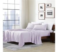 Cathay Home Essentials Parure de lit Ultra Douce, hypoallergénique et Infroissable, en Microfibre à Double brossage, Lavande, pour lit King Size californien