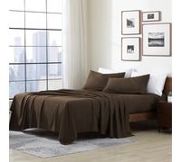 Cathay Home Essentials Parure de lit Ultra Douce pour lit Simple XL, hypoallergénique, Infroissable, en Microfibre à Double brossage, Marron