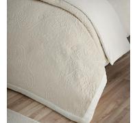 Catherine Lansfield Amelia Couvre-lit Jacquard Crème 220 x 230 cm