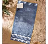 Catherine Lansfield Anchors Serviette de Plage en Coton Bleu Taille XL 90 x 180 cm