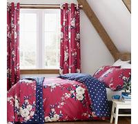 Catherine Lansfield Canterbury Couvre-lit Facile d'entretien Prune 220 x 230 cm