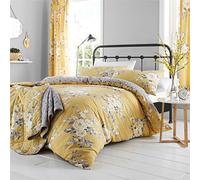 Catherine Lansfield Canterbury Parure de lit Simple à Entretien Facile Ocre, Polyester-Coton., Ocre, Double