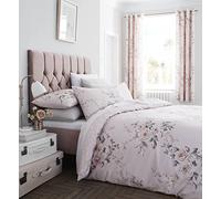 Catherine Lansfield Canterbury Parure de lit Simple Facile d'entretien Rose poudré