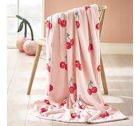 Catherine Lansfield Disco Cherry Couverture Polaire surdimensionnée Rose 200 x 240 cm