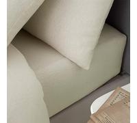 Catherine Lansfield Drap-Housse Double en Coton brossé Crème
