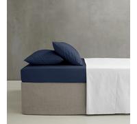 Catherine Lansfield Drap-Housse en Percale peigné Facile à Repasser pour lit King Size - Bleu Marine