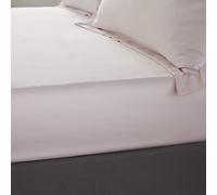 Catherine Lansfield Drap-Housse en Satin Doux et Soyeux pour lit Simple Blush