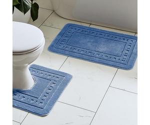 catherine Lansfield Ensemble Tapis de Bain et Tapis Contour lavabo/WC