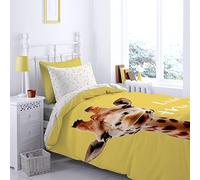 Catherine Lansfield Girafe 160x220+50x80+Plain Dyed White 50x80 Oxford