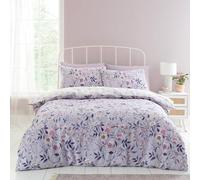 Catherine Lansfield Isadora Parure de lit réversible avec Housse de Couette et taies d'oreiller Motif Floral Lilas