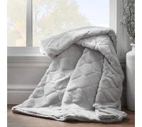 Catherine Lansfield jeté-137x170cm, Polyester, Gris argenté, Throw-137x170cm