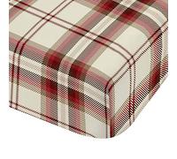 Catherine Lansfield Kelso Drap-Housse pour lit de 180 cm Rouge