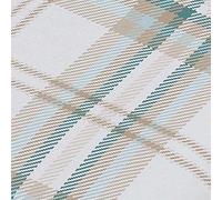 Catherine Lansfield Kelso Duckegg Drap Housse et taie d'oreiller Blanc 180 x 200 + 50 x 80 (2)