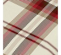 Catherine Lansfield Kelso Red Drap Housse 120 x 200 + 50 x 80 cm