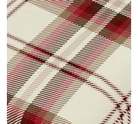 Catherine Lansfield Kelso Red Drap-Housse et taie d'oreiller Blanc 90 x 200 + 50 x 80 cm