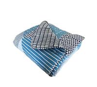 Catherine Lansfield Larsson Geo Couette 240 x 220 cm Vert Eau