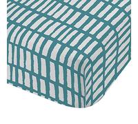 Catherine Lansfield Larsson Geo Teal Drap Housse 180 x 200 cm et 2 taies d'oreiller 50 x 80 cm