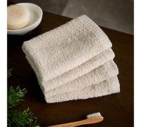 Catherine Lansfield Lot de 4 Serviettes de Toilette en Coton à séchage Rapide Naturel