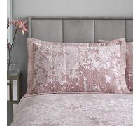 Catherine Lansfield Paire de taies d'oreiller en Velours écrasé Blush