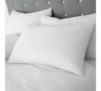 Catherine Lansfield Paire de taies d'oreiller Standard en Coton brossé Blanc