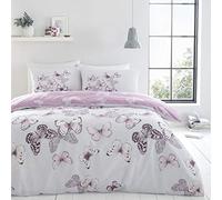 Catherine Lansfield Papillon, Polycoton, chiné, Parure pour lit Simple