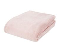Catherine Lansfield Raschel Velvet Touch Couverture-Couvre-lit Rose pâle Taille XL 200 x 240 cm