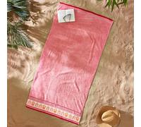 Catherine Lansfield Serviette de Plage en Coton Corail Taille XL 90 x 180 cm