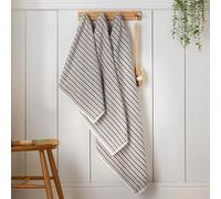 Catherine Lansfield Serviette de Toilette en Coton à Rayures Gris 50 x 90 cm