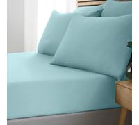 Catherine Lansfield So Soft Easy Iron Drap-Housse Double Bleu Canard