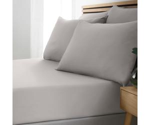 Catherine Lansfield So Soft Easy Iron Drap-Housse King Size Gris