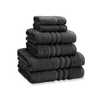 Catherine Lansfield Zero Twist Lot de 6 Serviettes Anthracite