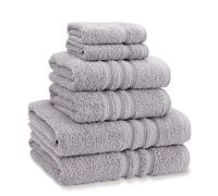 Catherine Lansfield Zero Twist Lot de 6 Serviettes de Bain Argenté