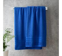 Catherine Lansfield Zero TwistZero Twist Serviette de Bain en Coton Bleu Cobalt 70 x 120 cm