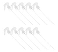 CATIEBYE 10 Pièces Tête de Pulvérisation à Gâchette 24mm pour Flacon Pulvérisateur, Embout Rond en PP Blanc, Fonction Recyclage et Détente du Doigt, pour Plantes et Nettoyage Maison