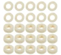 CATIEBYE 100 Rondelles en Feutre de Laine Beige pour Vis, Joint D'étanchéité Mécanique à Huile, 100, Faciles à Remplacer, Accessoires Industriels