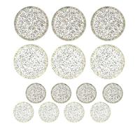 CATIEBYE 30 Pièces Disques de Classeur à Feuilles Mobiles 35mm en Plastique Coloré à Surface Lisse, Adaptés pour Utilisation Scolaire et Professionnelle