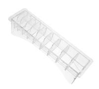 CATIEBYE Boîte de Rangement en Ps 10 Compartiments pour Peignes de Tondeuse à Cheveux, Organisateur Pratique et Étui de Protection pour Accessoires de Coiffure