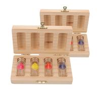 CATIEBYE Boîte Souvenir avec Flacons Coffret Rangement Dents de Lait Cheveux Fœtaux et Cordon Ombilical Organiseur Cadeau Naissance Élégant