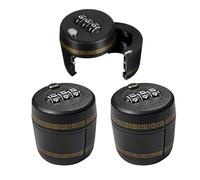 CATIEBYE Bouchon de Sécurité pour Bouteille de Vin Verrouillable 3pcs en Abs et Alliage de Zinc, Réutilisable et Inviolable, pour Caves à Vin et Maisons